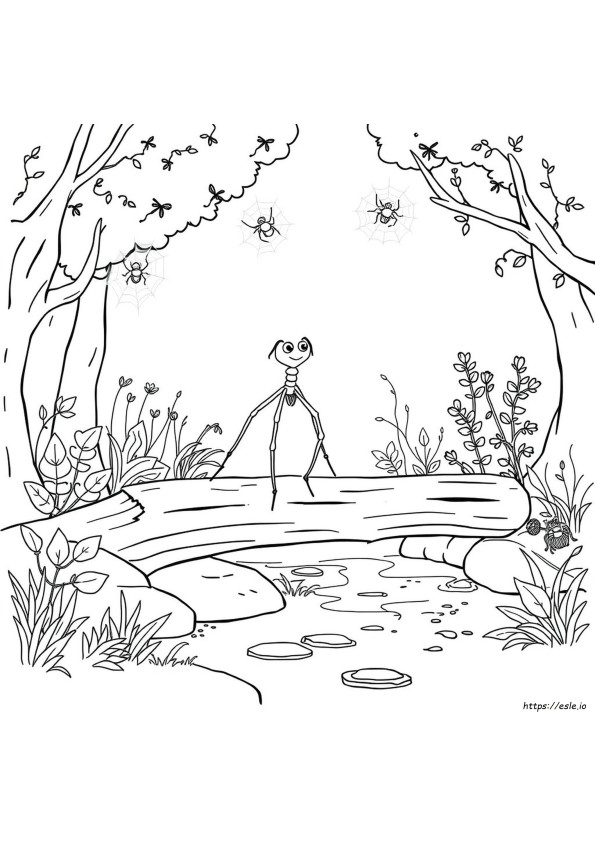 Mommy Longlegs Kleurplaat