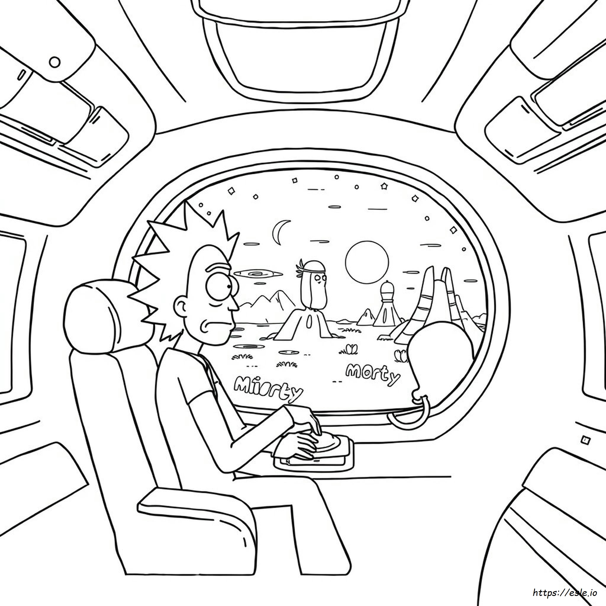 Coloriage Rick Et Morty