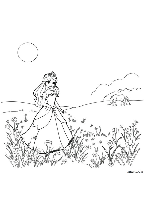 Princess Coloring Paper