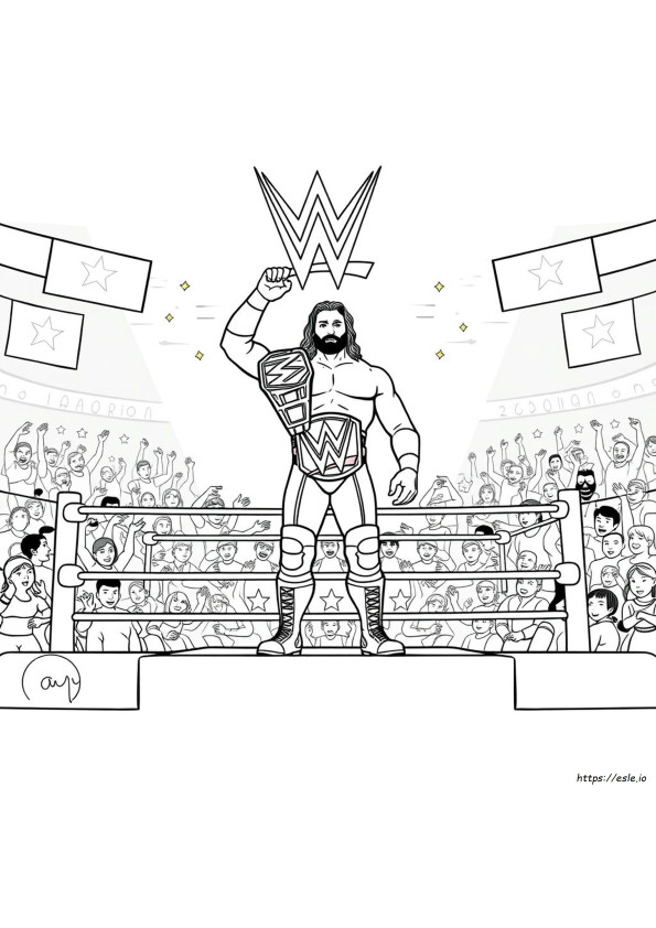 Libro Da Colorare Wwe