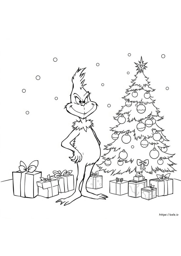 Coloring Page Of Grinch