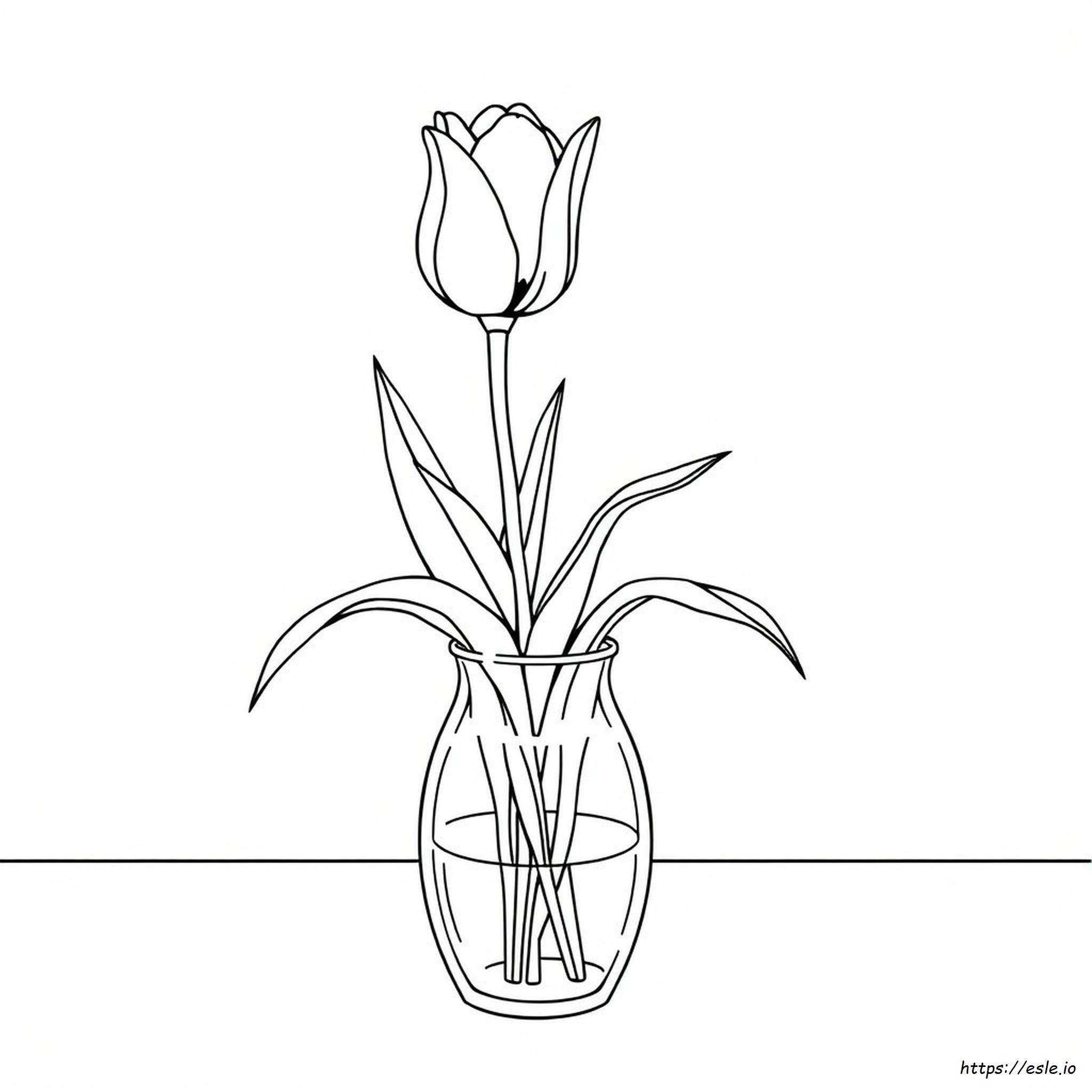 Coloriages De Tulipes Réalistes