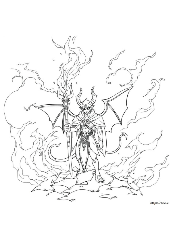 Kolorowanki Z Demonami Anime