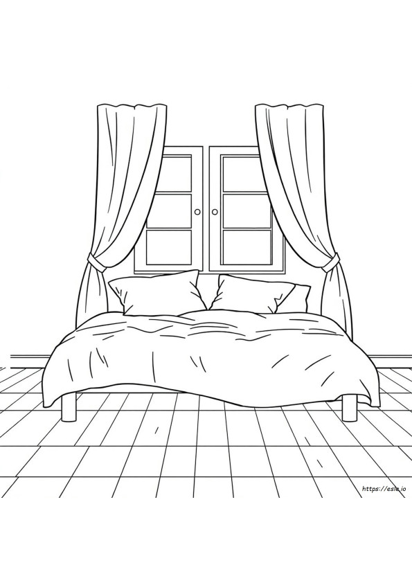 Bett Ausmalbilder
