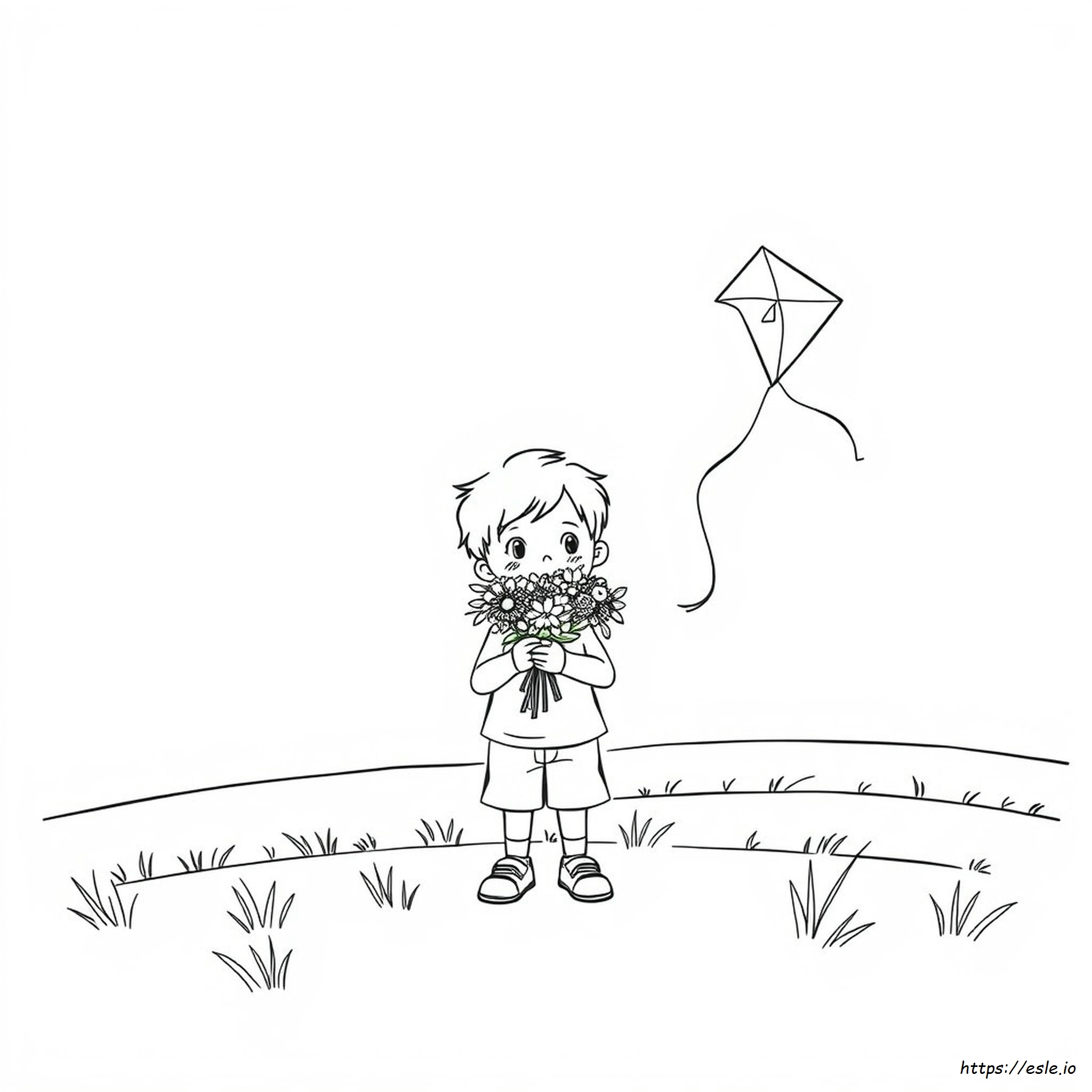 Happy Spring Break Coloring Page