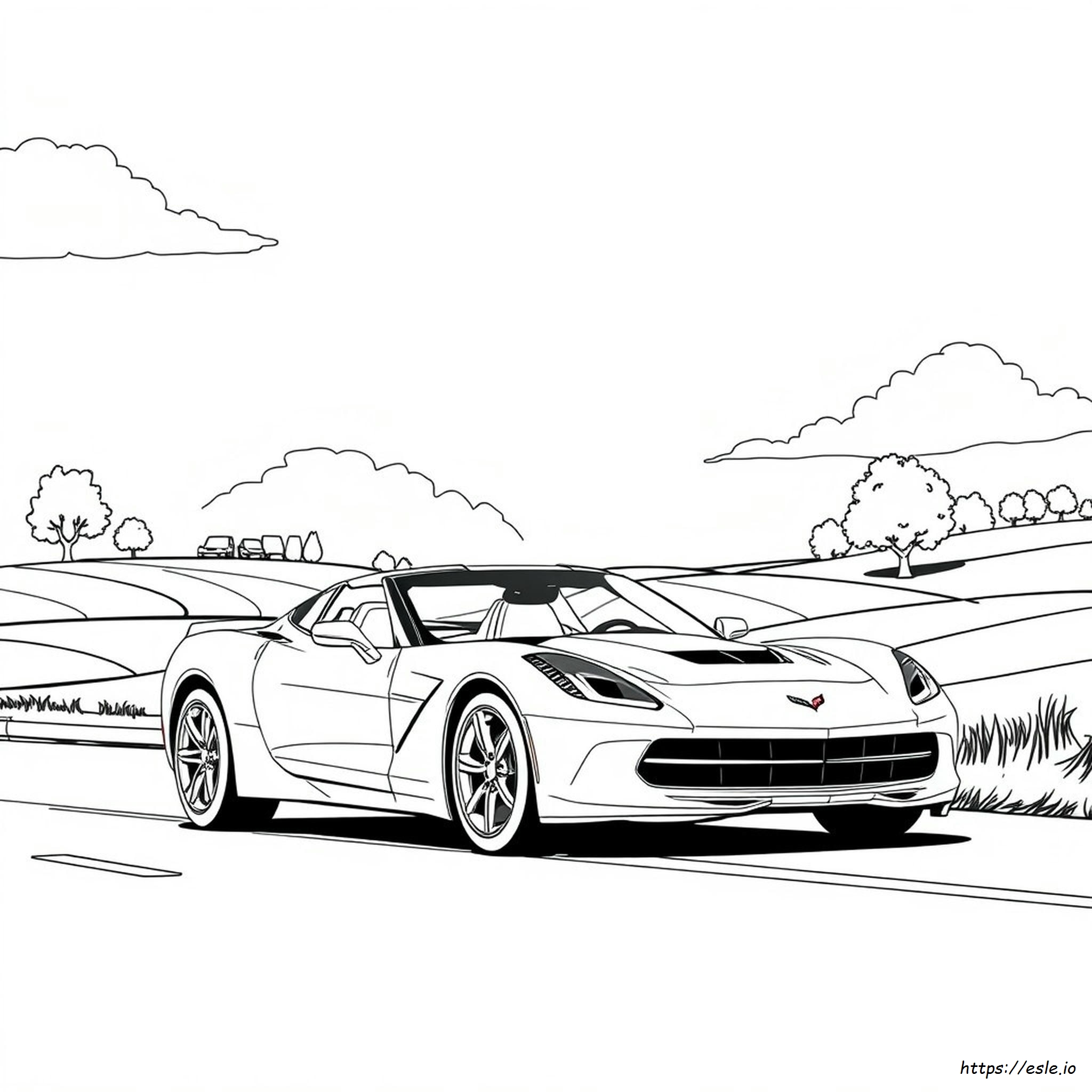 Corvette Stingray Da Colorare