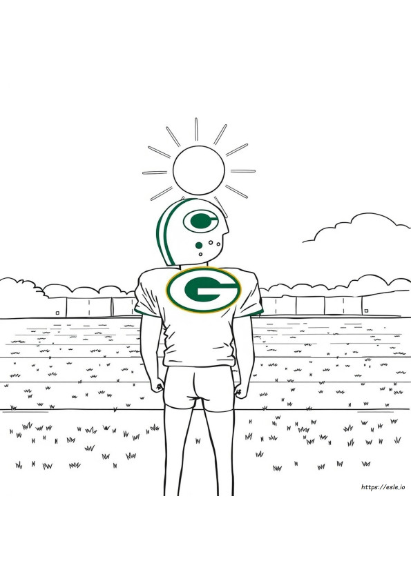 Packers Helmet Coloring Page
