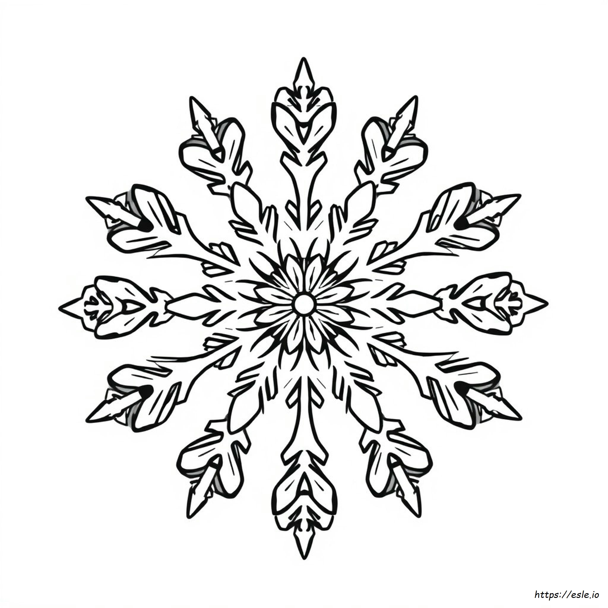 Free Snowflake Mandala Coloring Pages