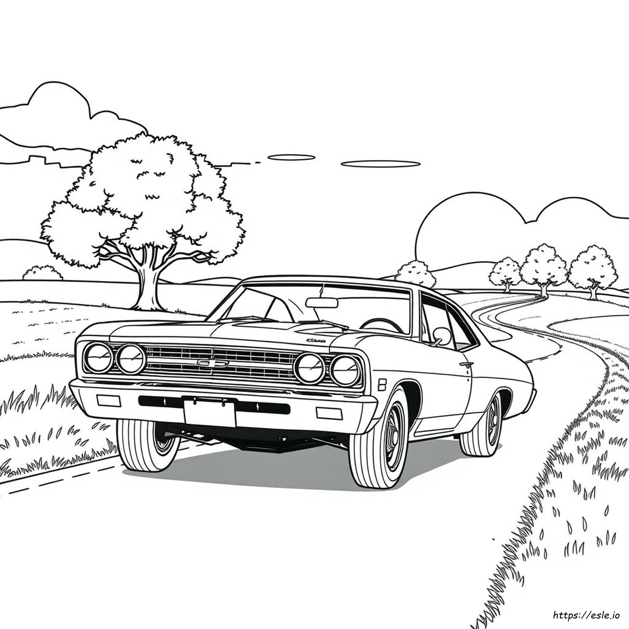 Chevy Chevelle Coloring Pages