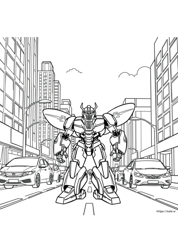 Bumblebee Transformer Ausmalbild