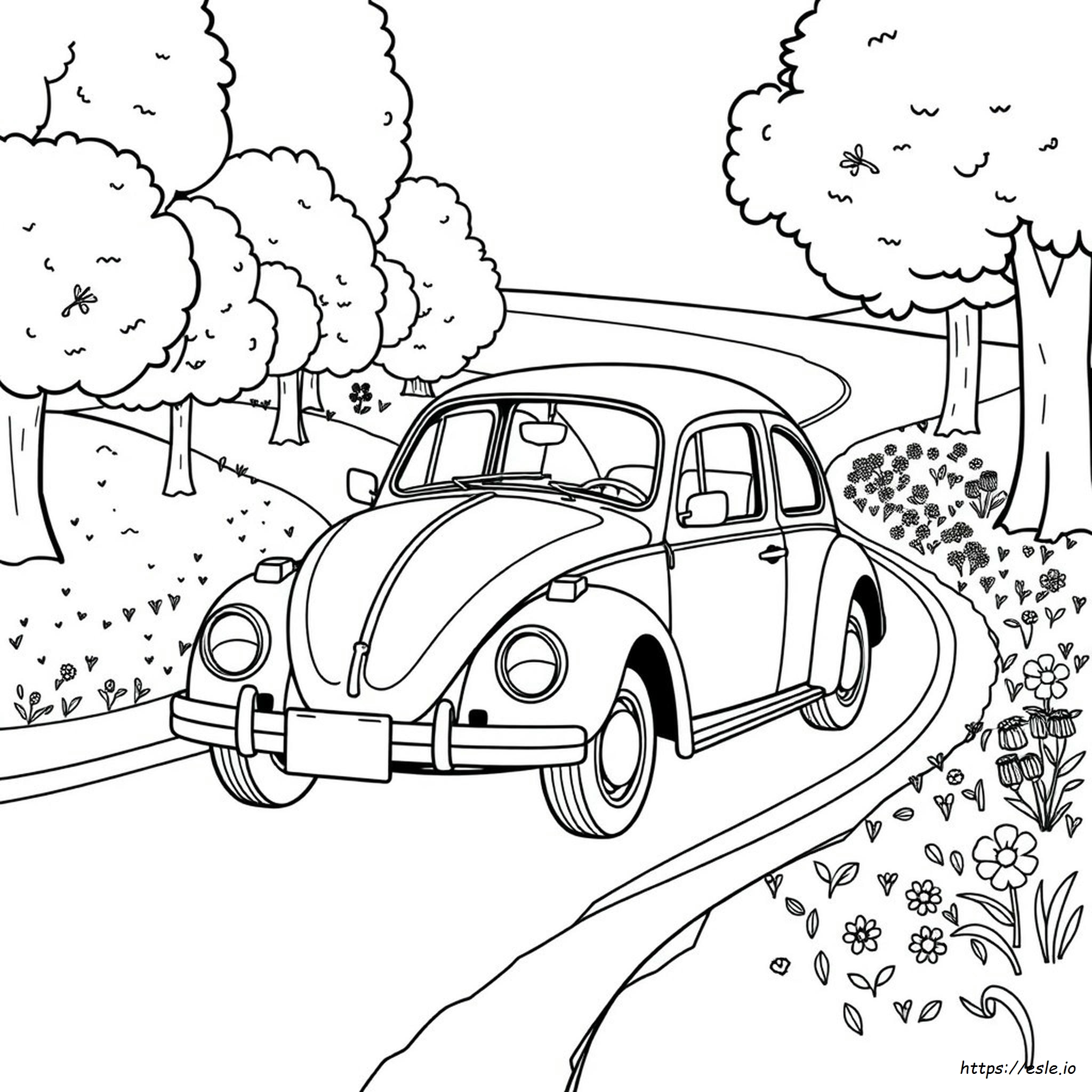 Gambar Mewarnai Vw Kodok Yang Dapat Dicetak