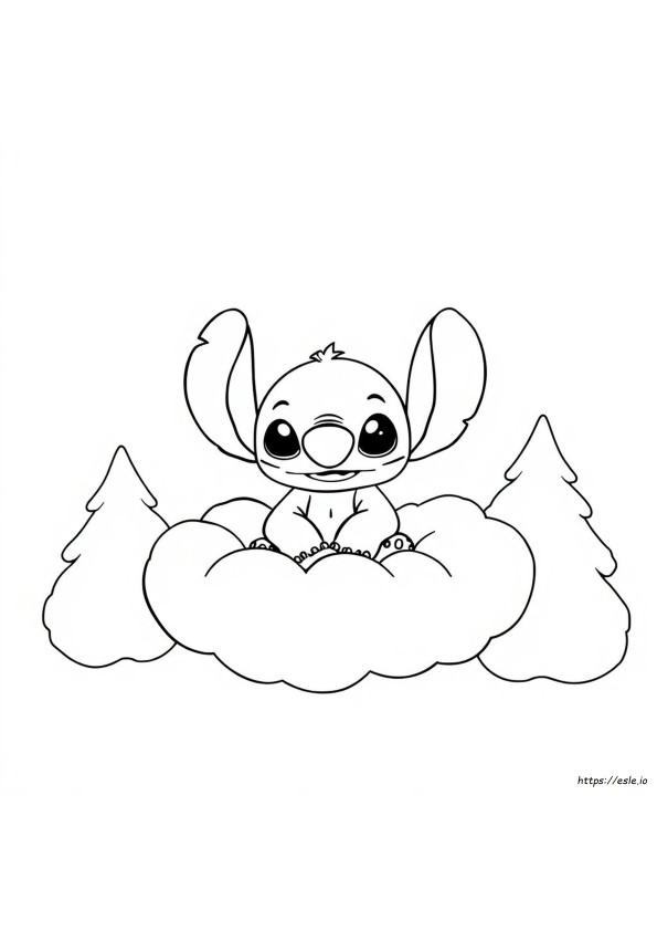 Bebek Stitch Boyama Sayfaları Yazdırılabilir