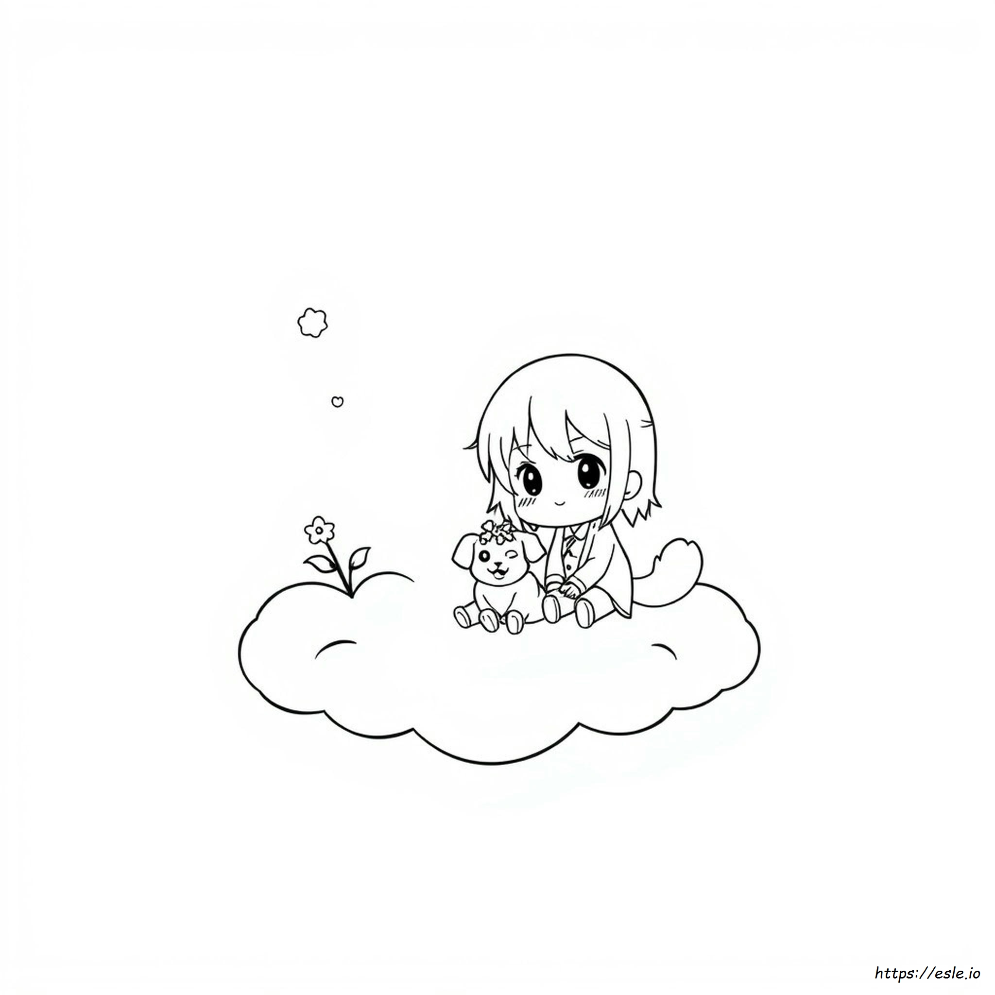 Desene De Colorat Manga Chibi Gratuit