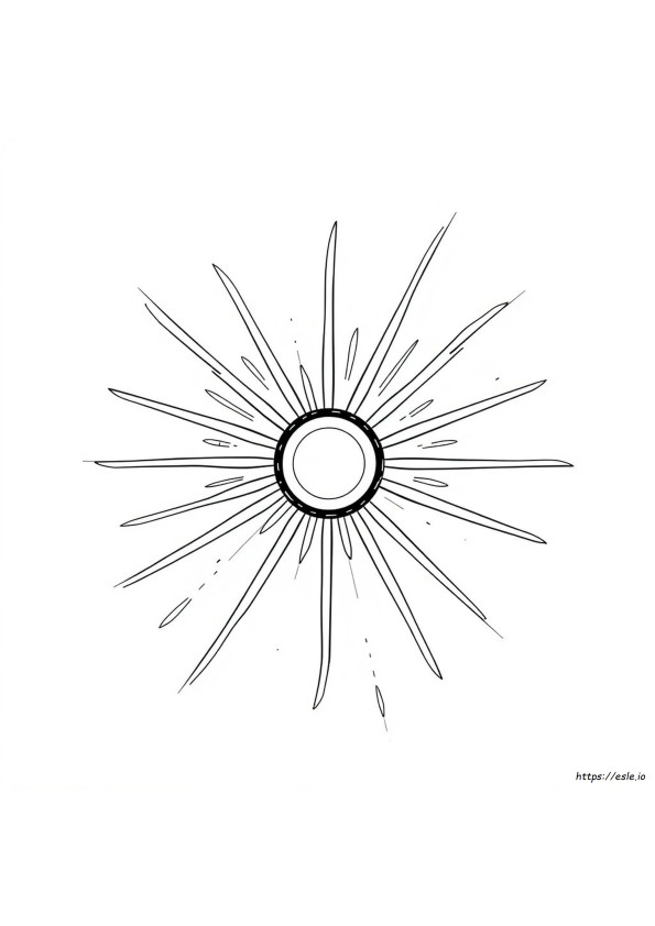 Sonnenstrahl Ausmalbilder