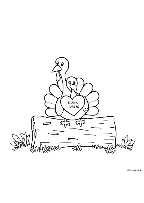Coloriage Dinde Reconnaissante À Imprimer Gratuit