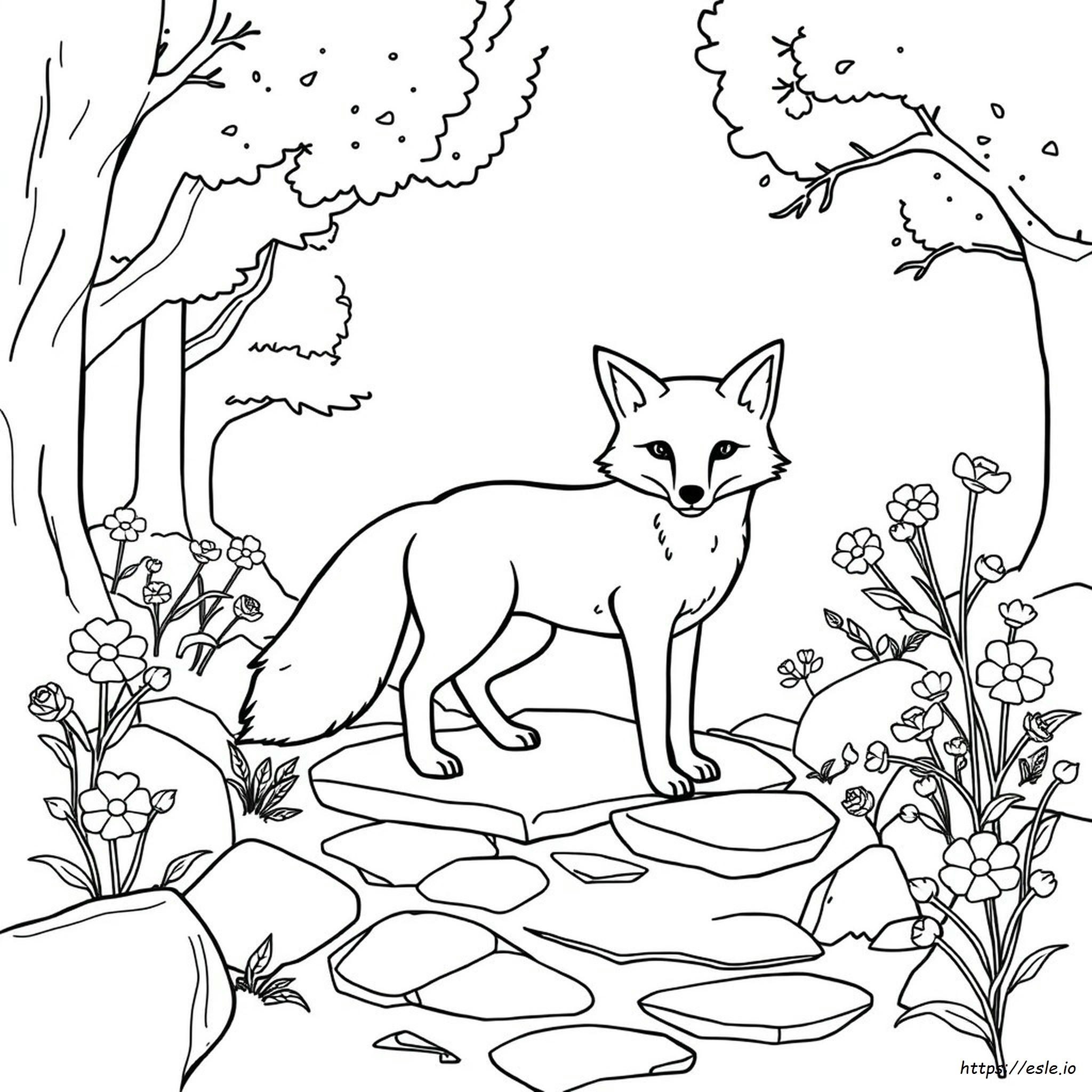 Fox Coloring Pages Printable Pdf