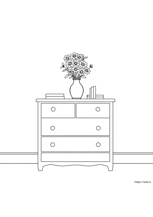 Dresser Coloring Page