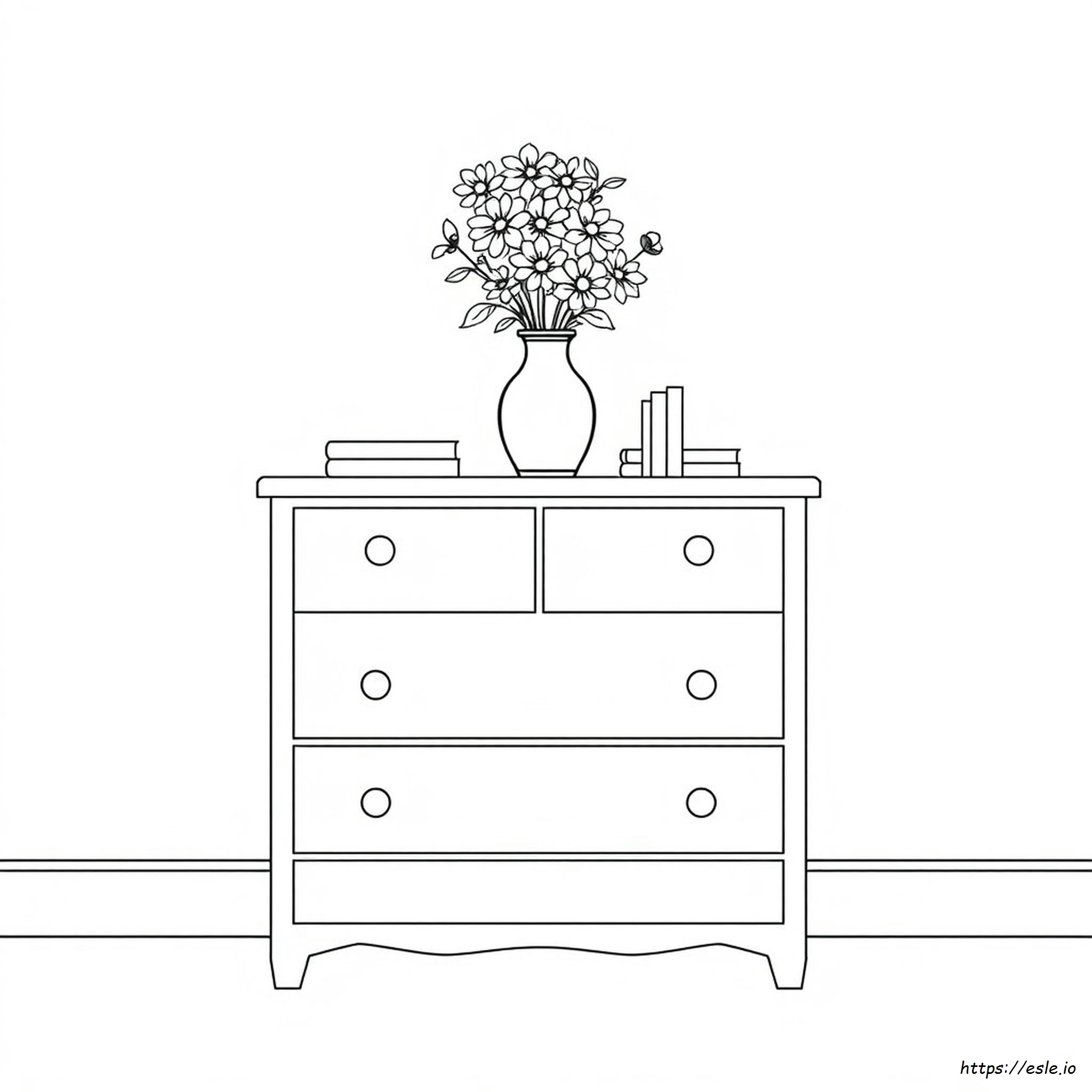 Dresser Coloring Page