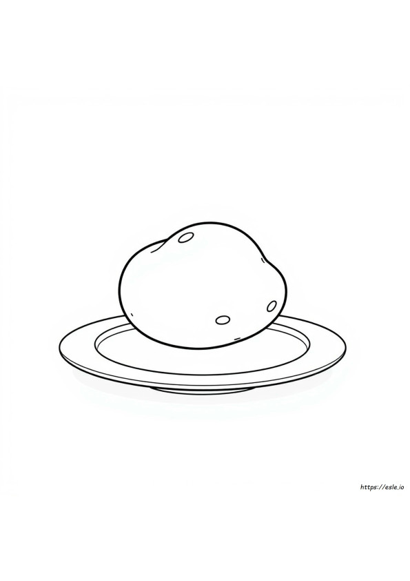 Colouring Picture Of Potato
