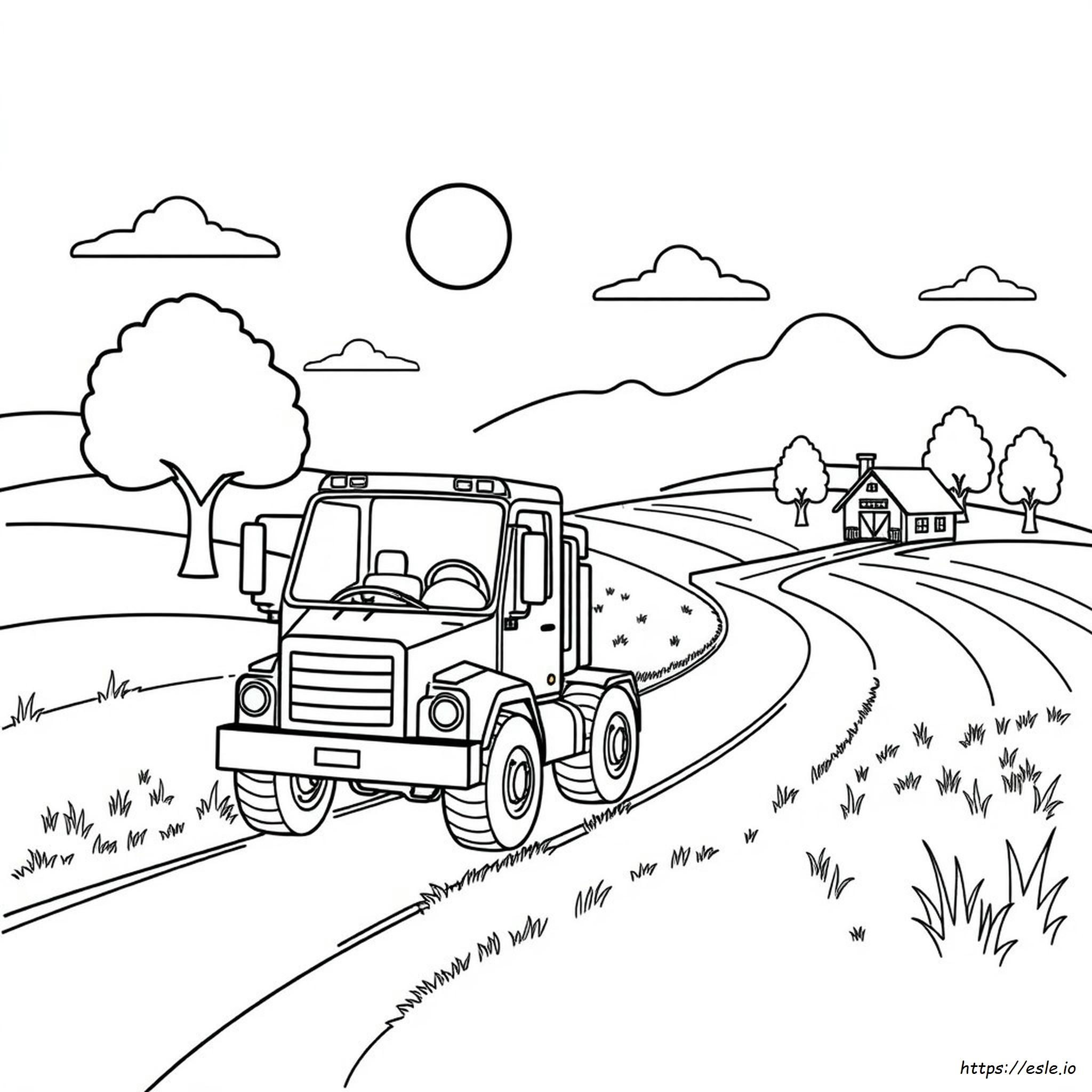 Free Printable Construction Truck Coloring Pages