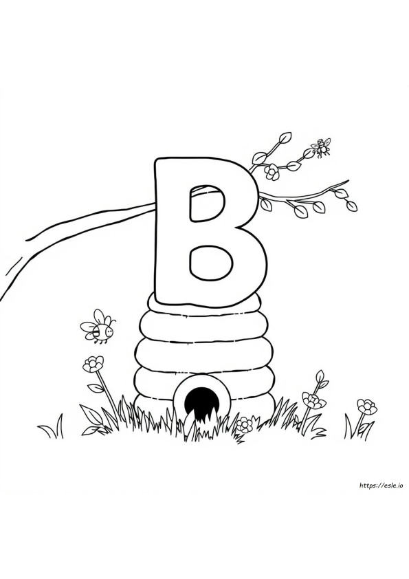 Disegni Da Colorare Della Lettera B