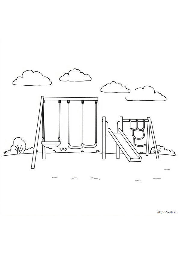 Playground Equipment Coloring Pages