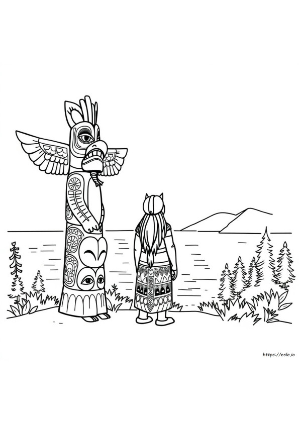 Halaman Mewarnai Haida
