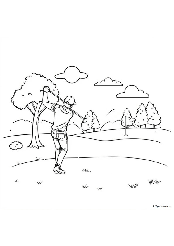 Pagine Da Colorare Di Golf Stampabili Gratuitamente