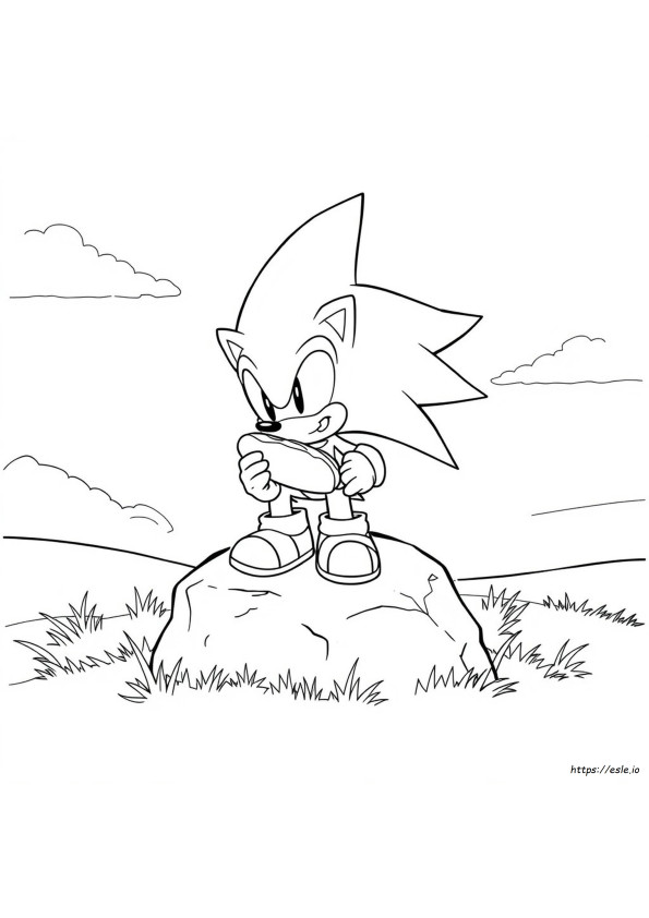 Sonic El Erizo 3 Páginas Para Colorear