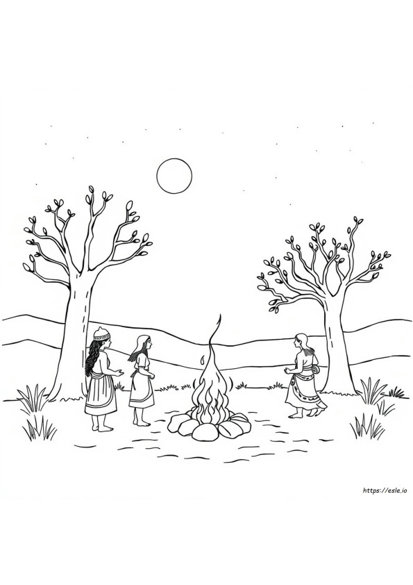 Aboriginal Coloring Pages