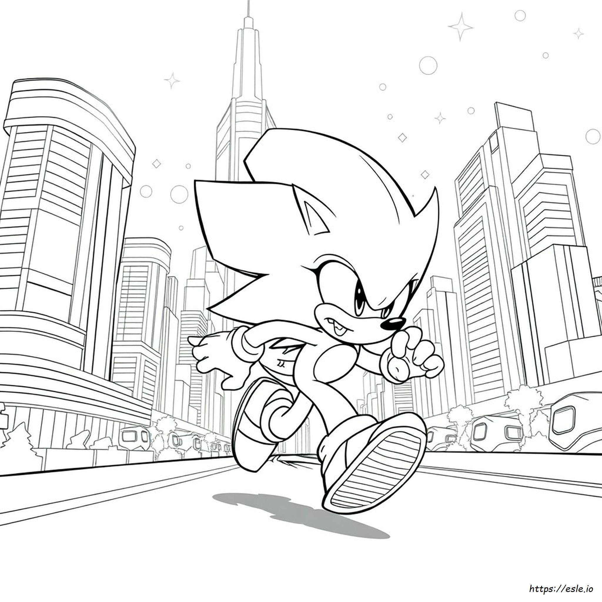 Gambar Mewarnai Sonic 2020 - PDF Gratis