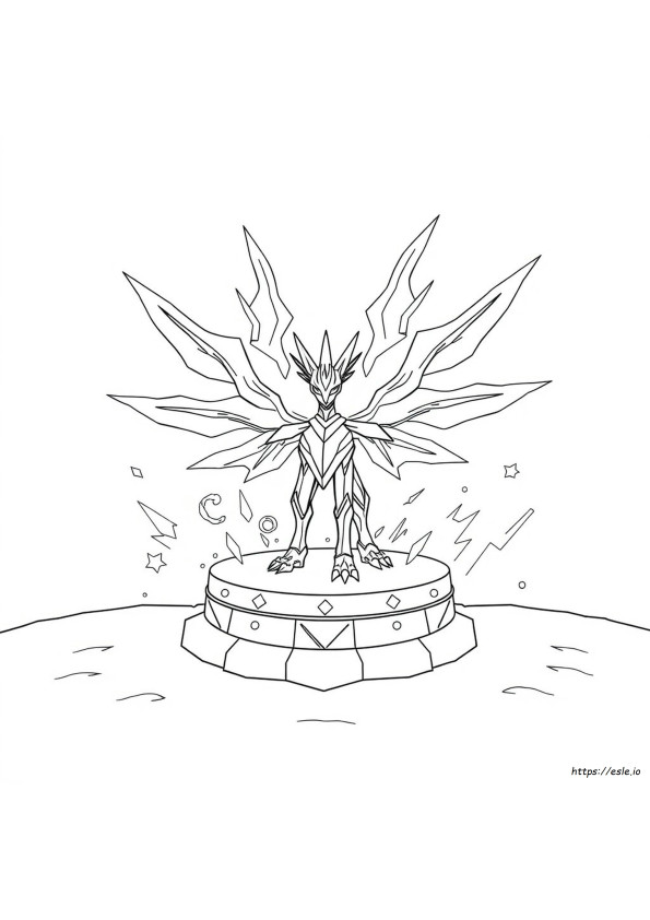 Shiny Mega Mega Legendary Arceus Pokemon Coloring Pages