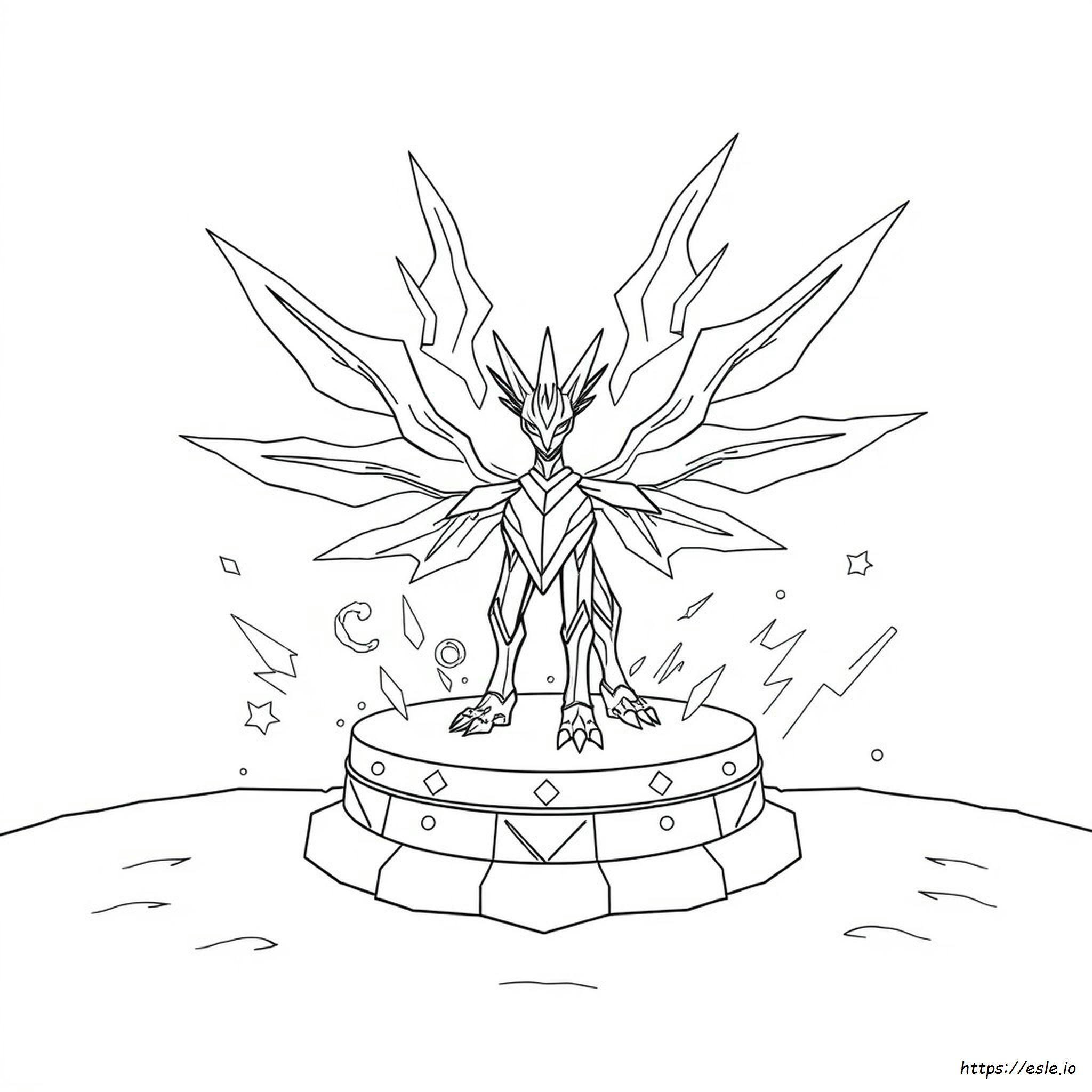 Shiny Mega Mega Legendary Arceus Pokemon Coloring Pages