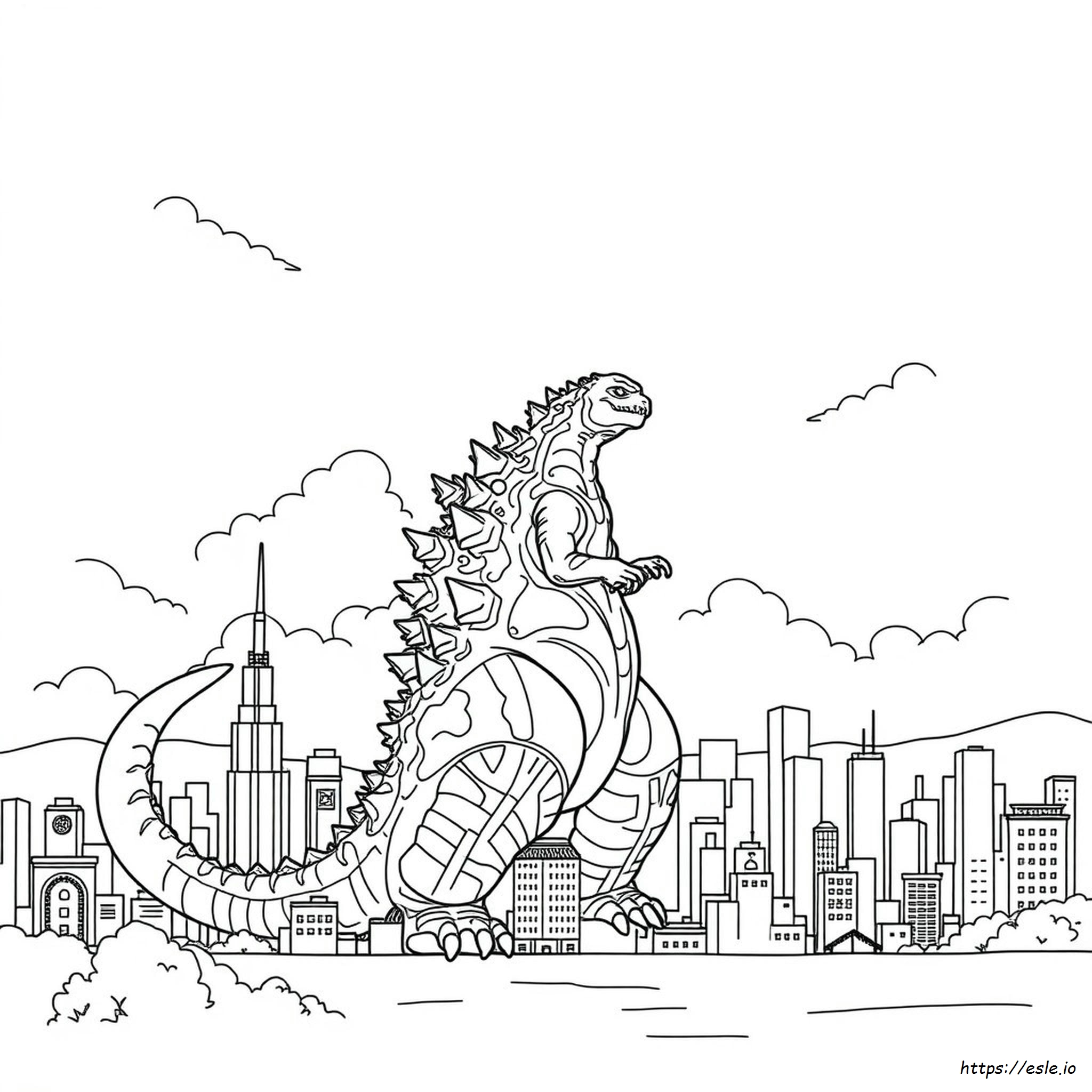 Imágenes De Godzilla Para Colorear
