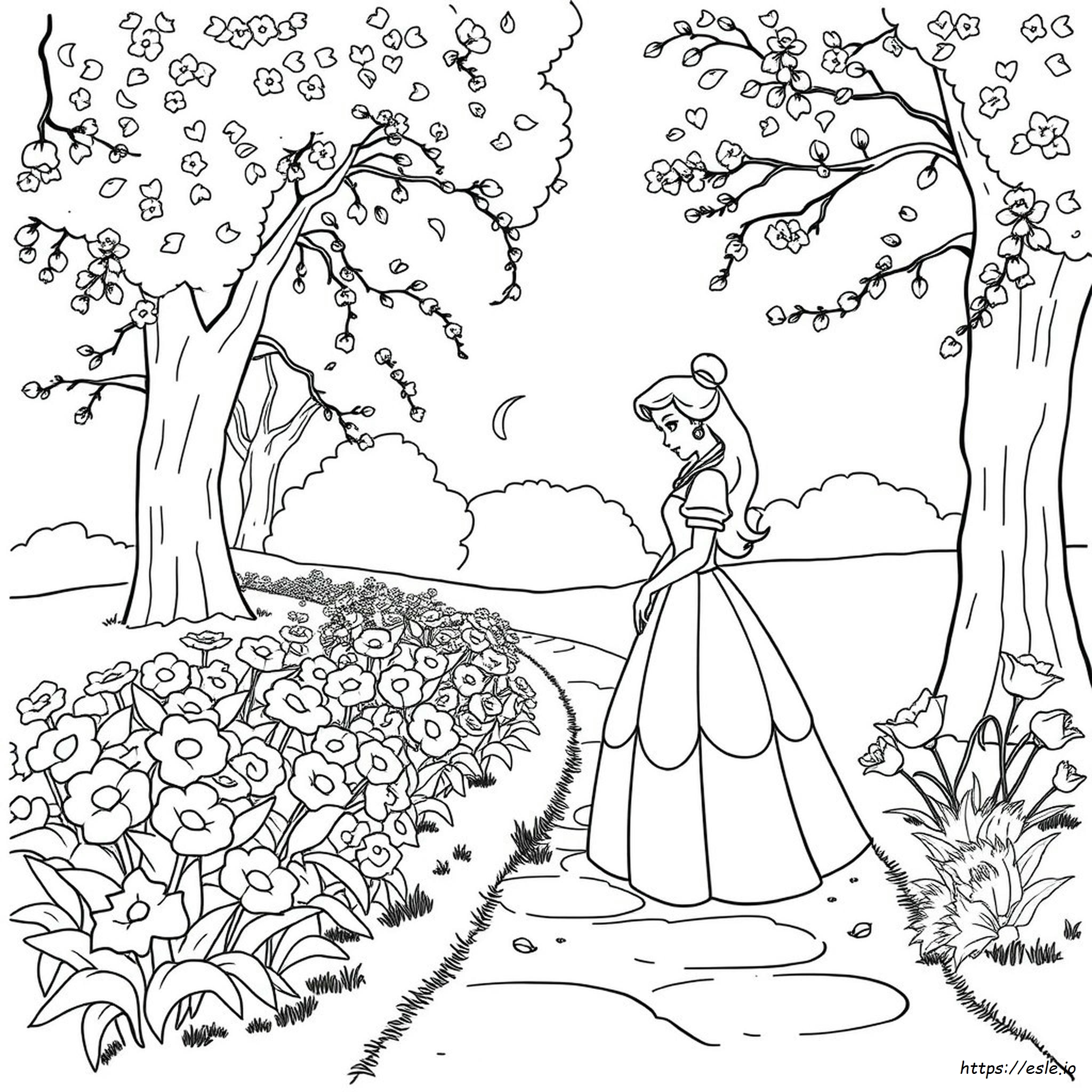 Easy Belle Coloring Pages