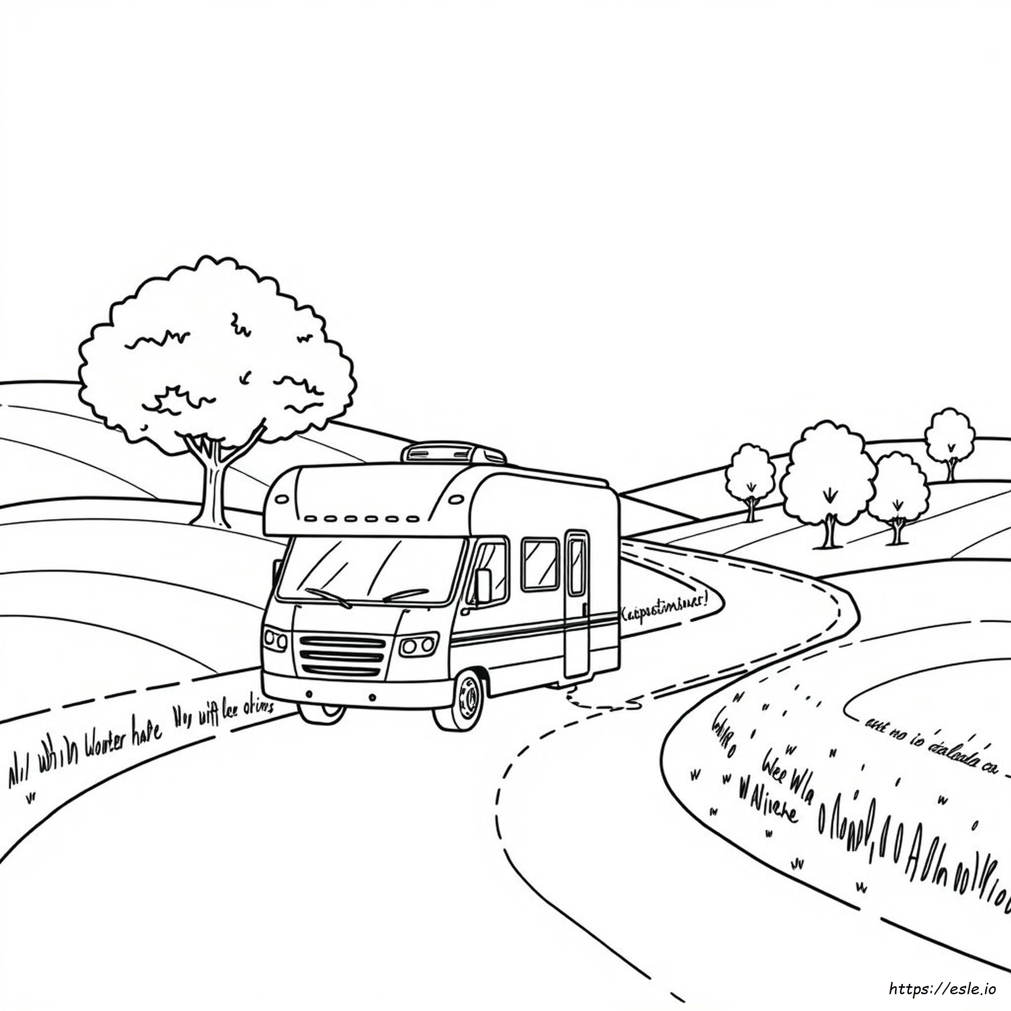 Fifth Wheel Camper Coloring Pages
