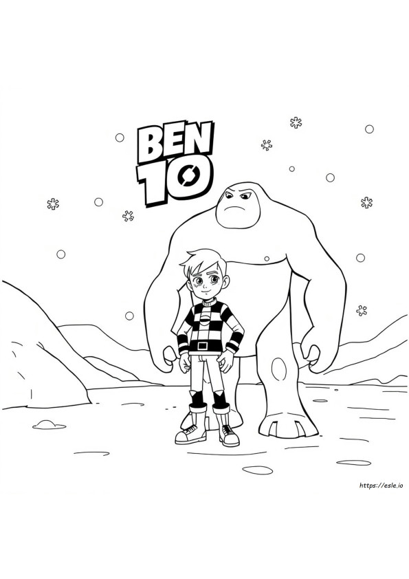 Ben 10 Big Chill Coloring Pages