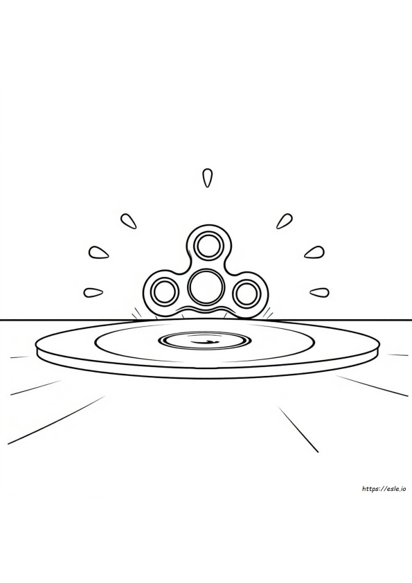 Fidget Spinner Coloring Pages Free