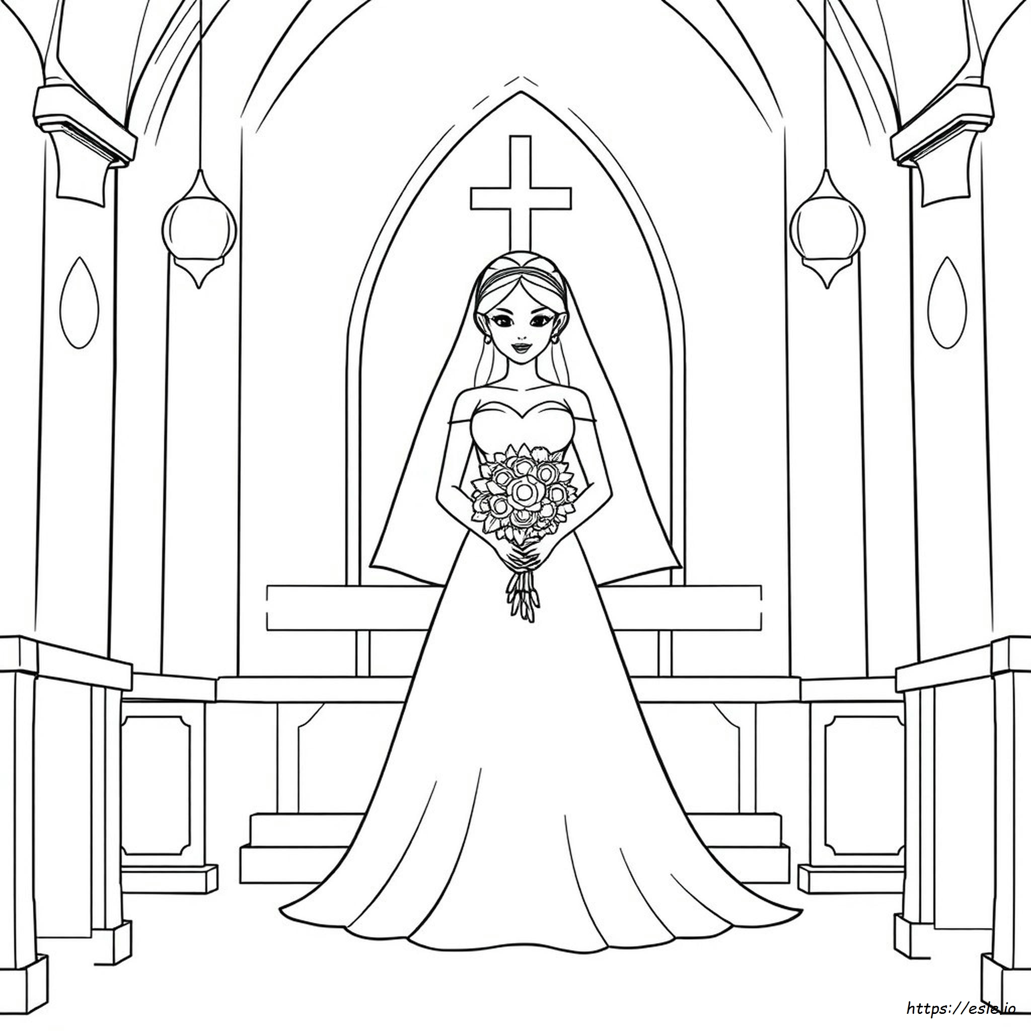 Wedding Dress Coloring Pages Printable