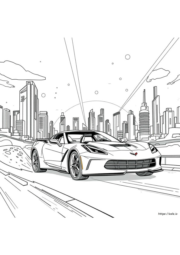 Corvettes Para Colorir