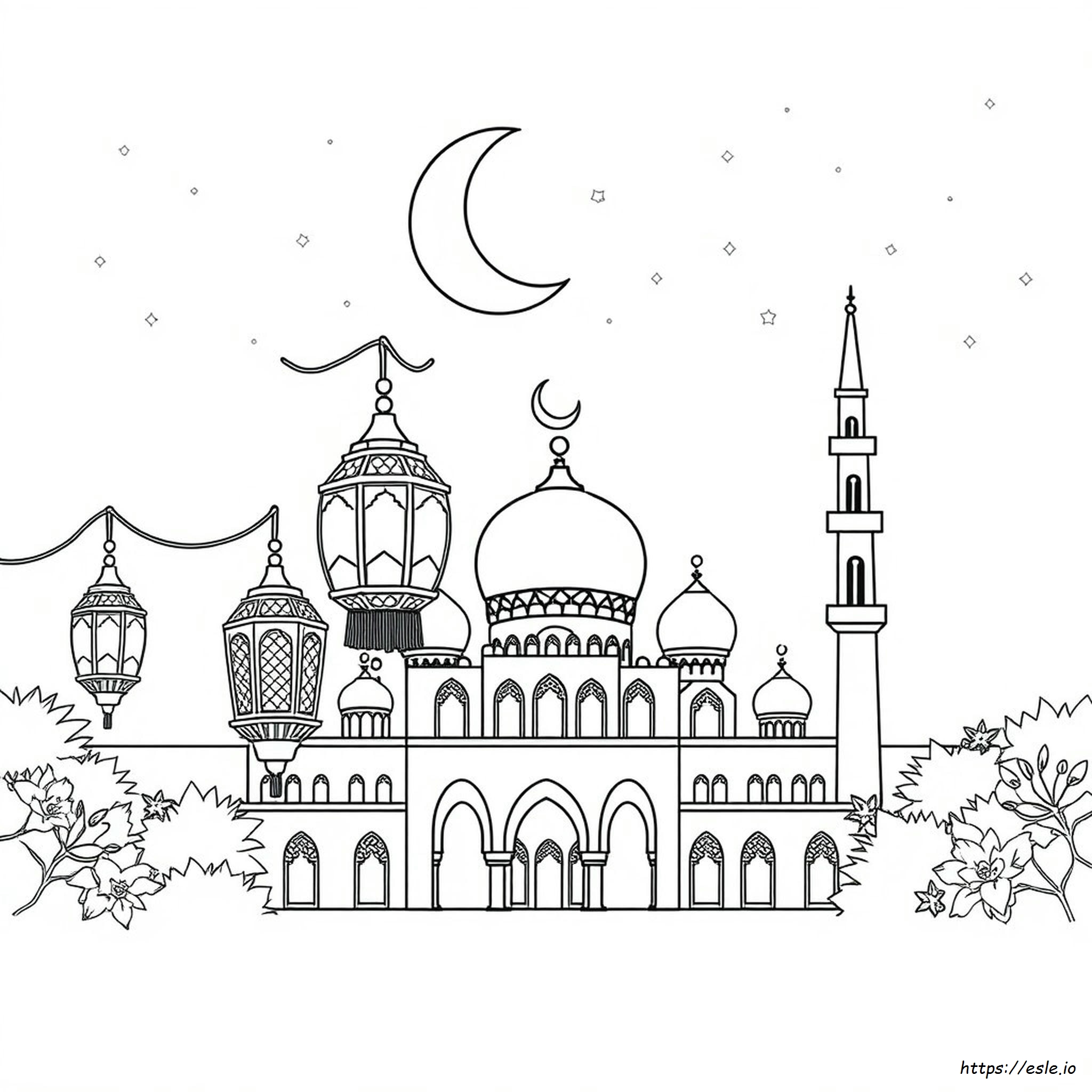 Happy Eid Mubarak Coloring Pages