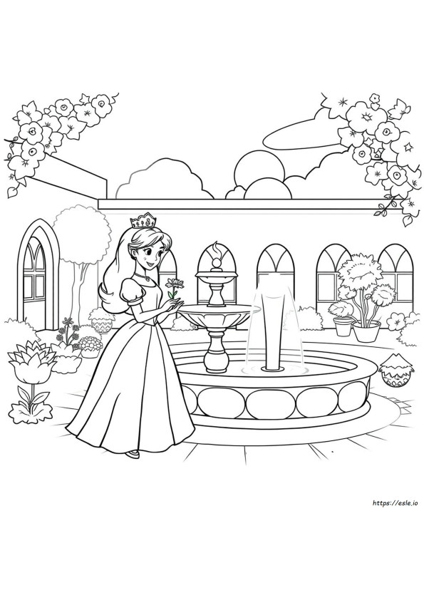 Principessa Da Colorare Da Stampare Gratis Per Bambini