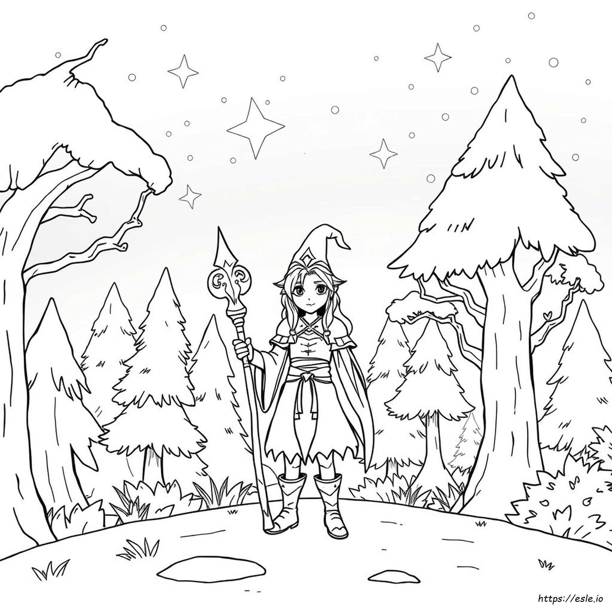 Gambar Mewarnai Fantasi Grayscale