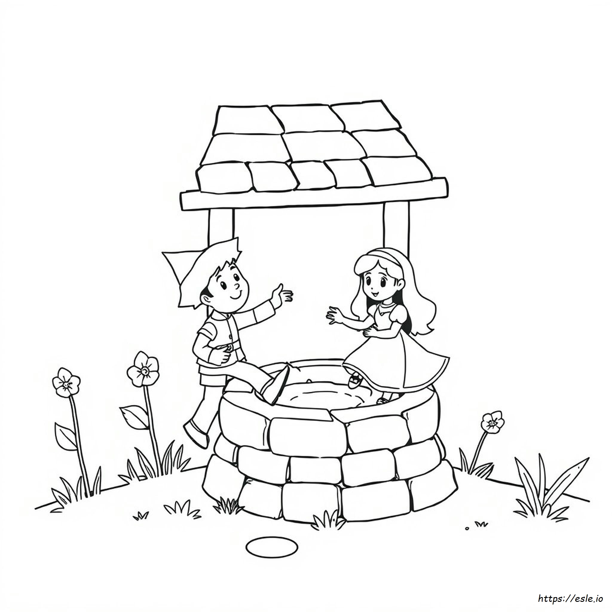 Jack And Jill Nursery Rhyme Coloring Page