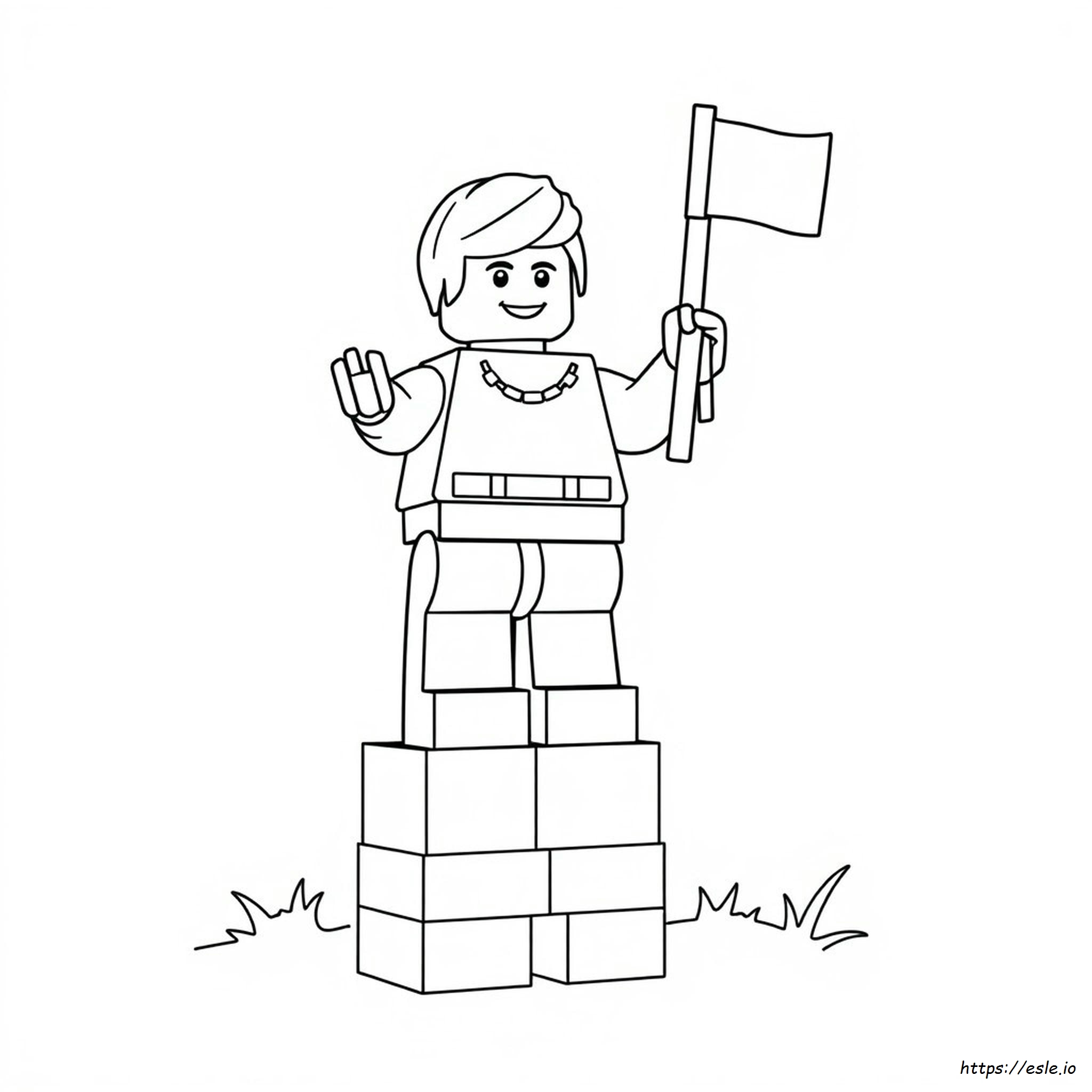 Lego Minifigure Colouring Pages