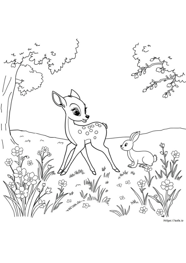 Bambi Színező Oldalak