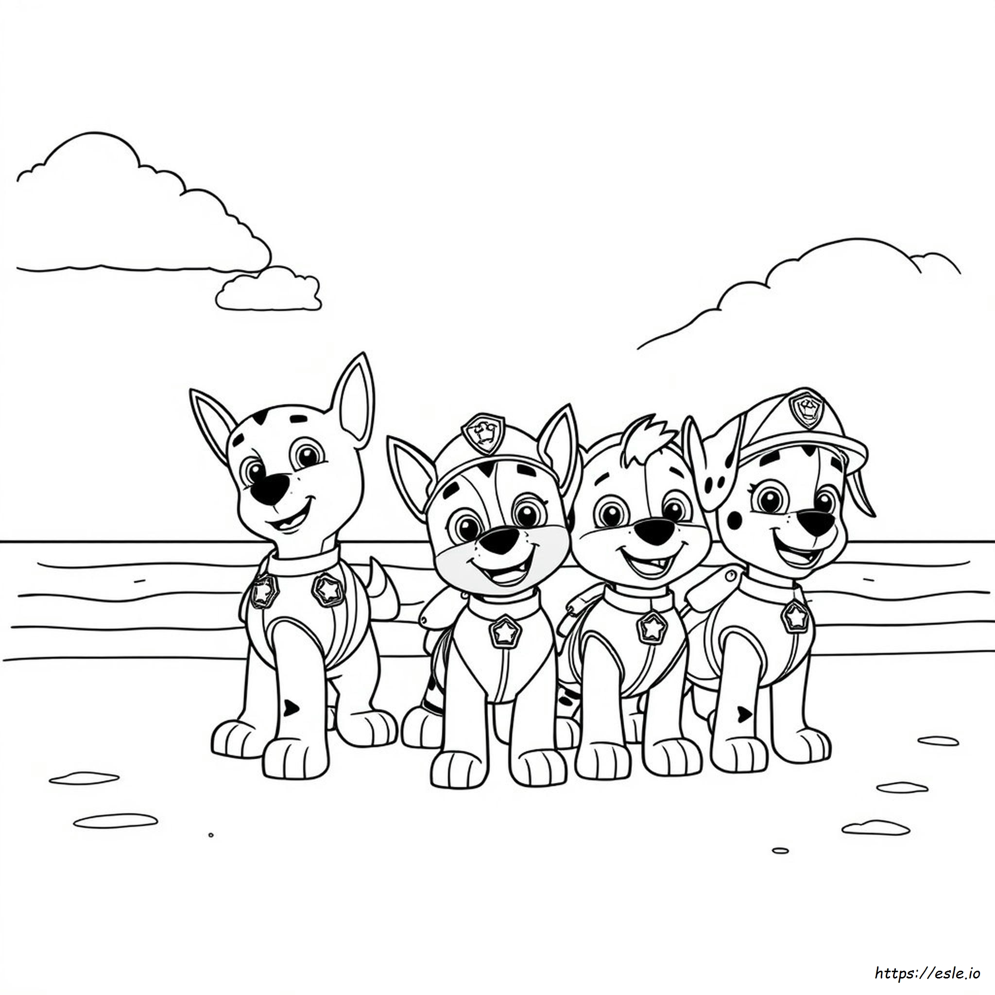 Paw Patrol Coloring Page - Free Printable