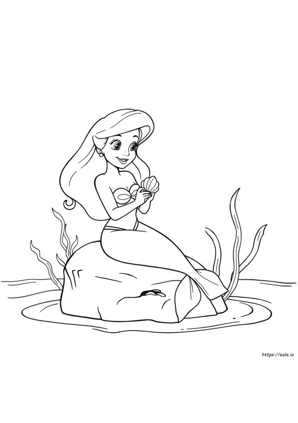Ariel.Coloring Page