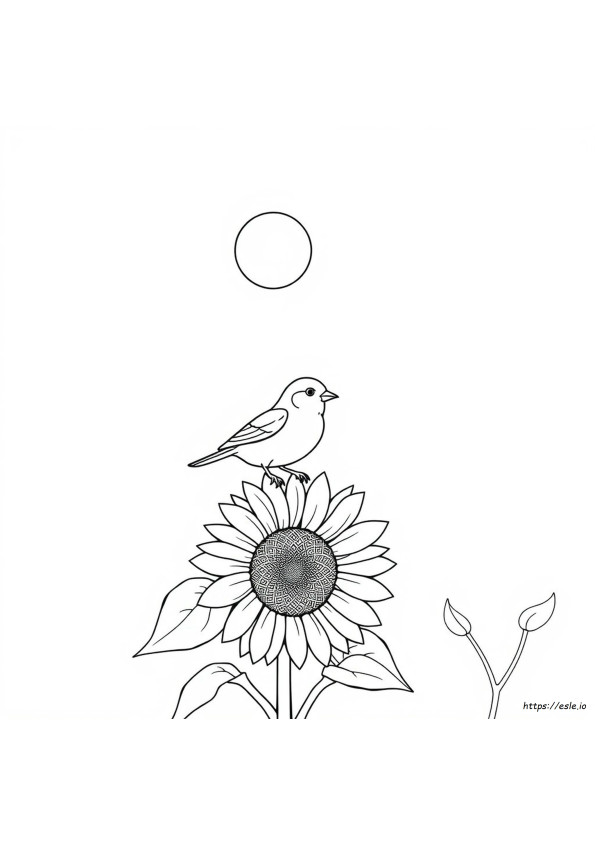 Coloriage Oiseau Jaune