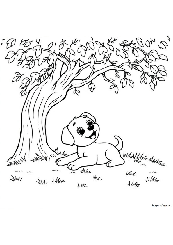 Cucciolo Carino Da Colorare